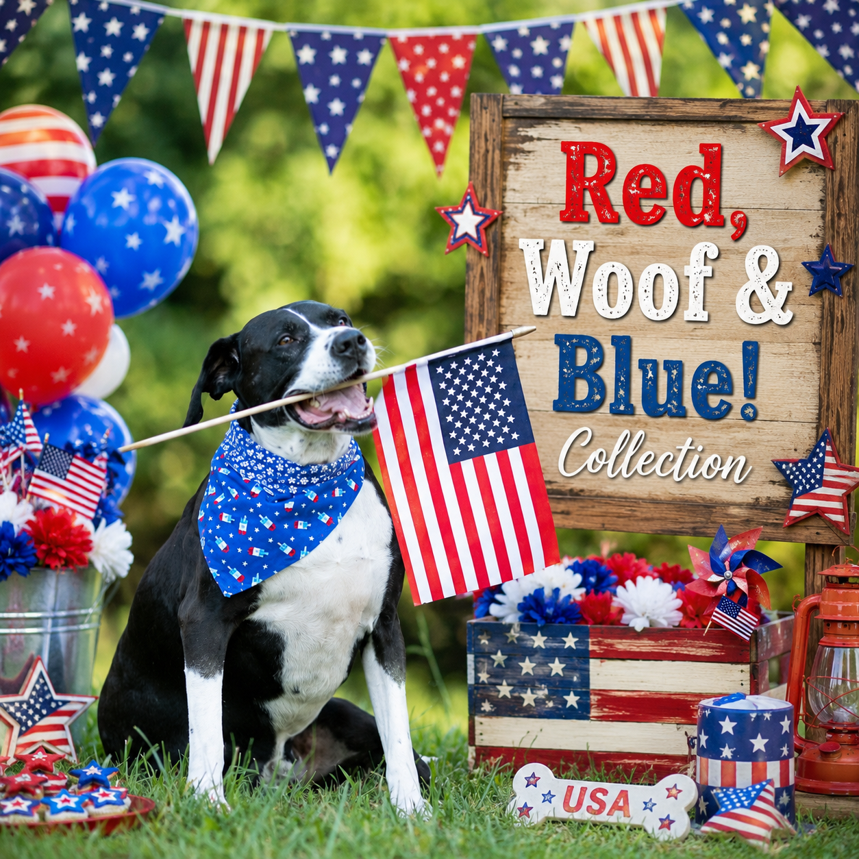 Red, Woof & Blue! Collection