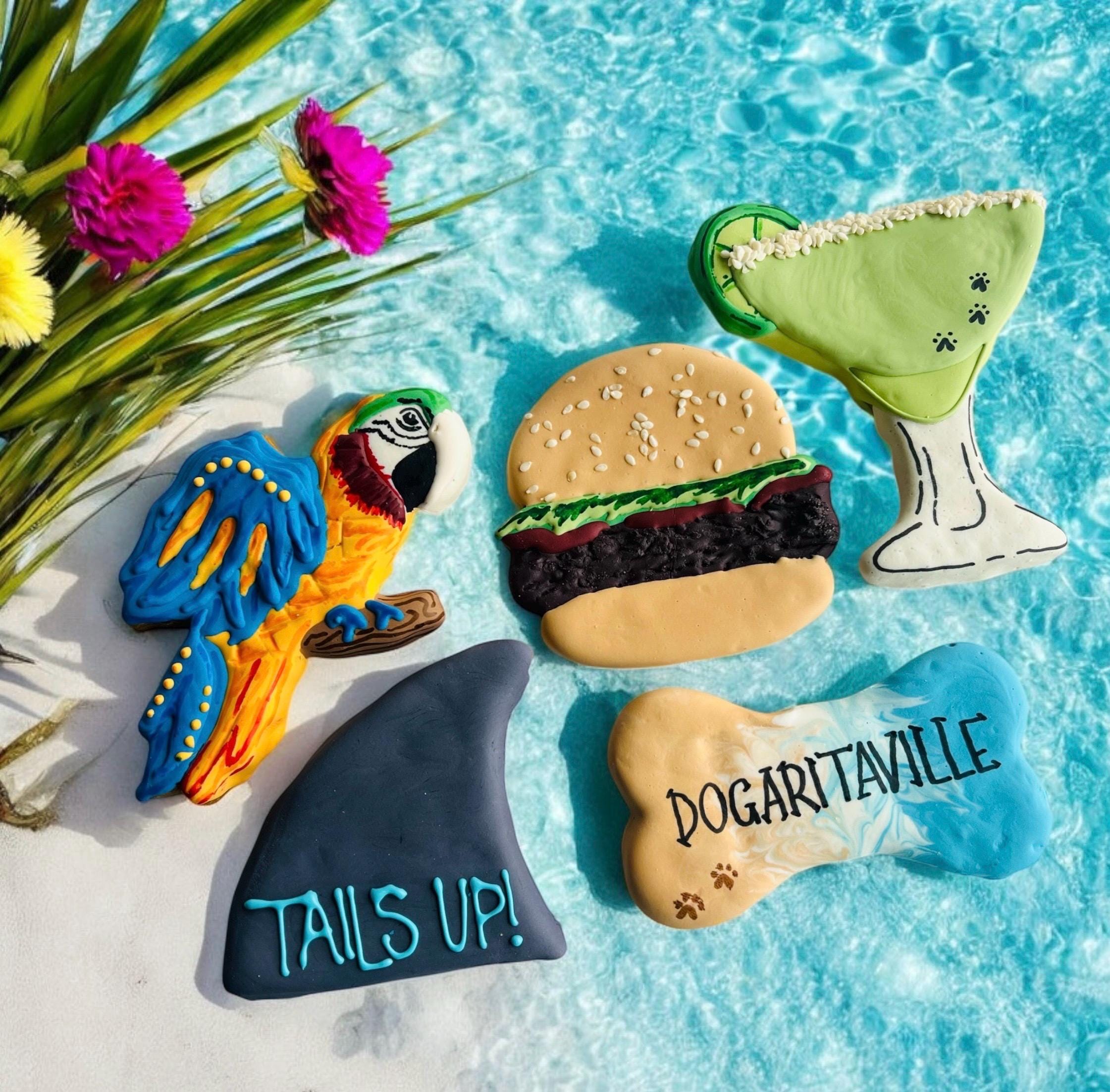 Dogaritaville Dog Treat Box | Tropical Iced Dog Treats