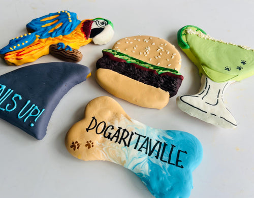Dogaritaville Dog Treat Box | Tropical Iced Dog Treats